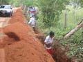 Excavation for drinking water system