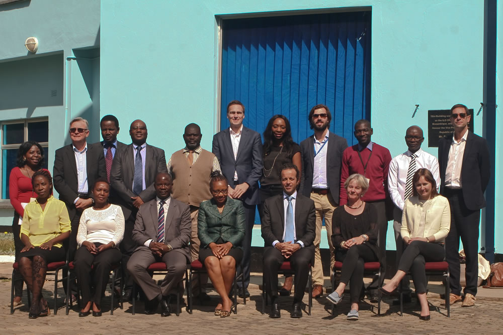 RBSA and Zambian partners and ILO staff pose during the RBSA field visit