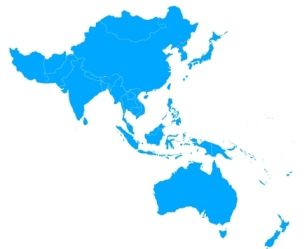 Map of Asia and the Pacific