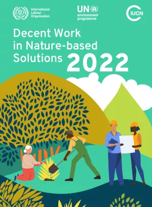 Cover of the publication Decent Work in Nature-based Solutions 2022