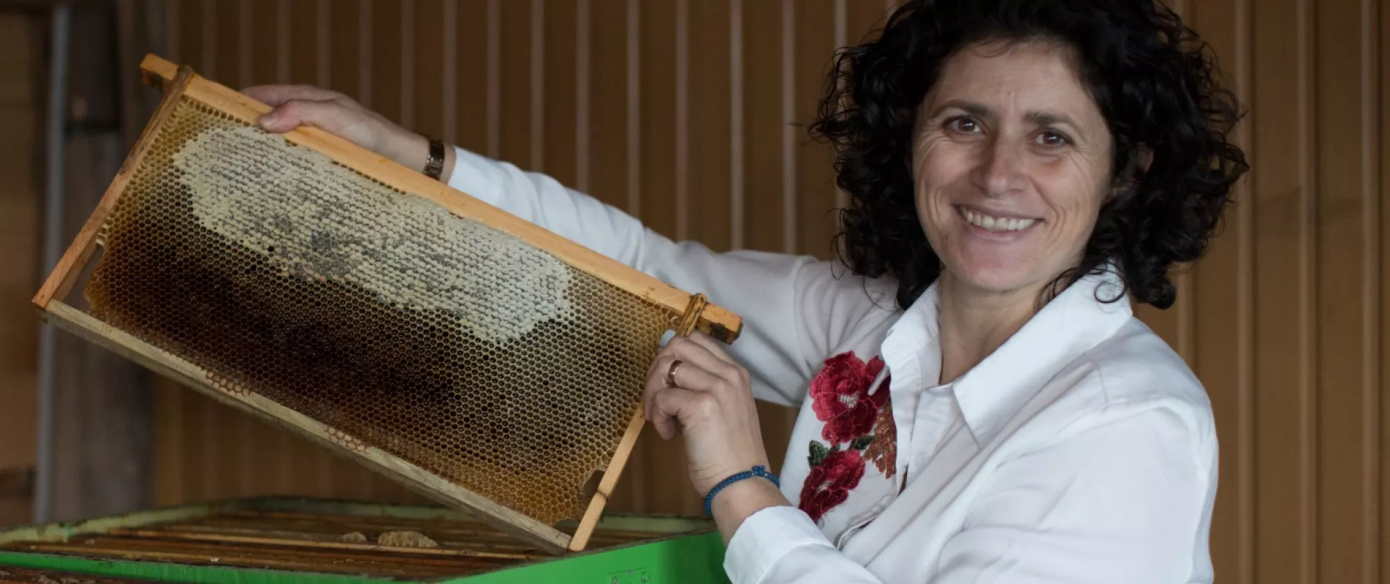 Beekeeper in the Vjosa Valley, Albania in 2020 